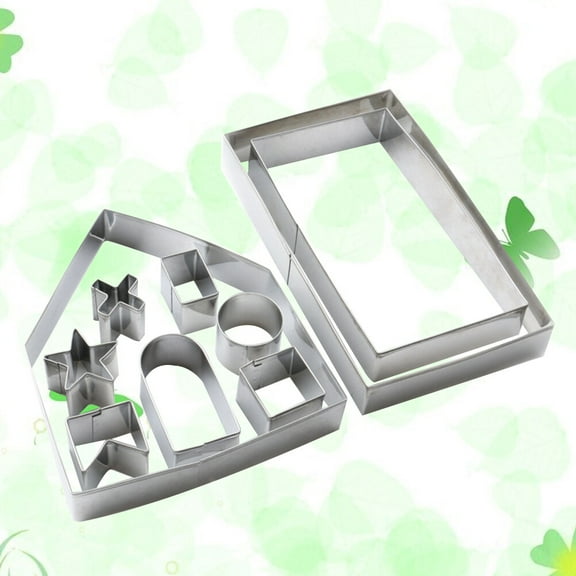 Raindrops Metal Cookie Molds Mold Stainless Steel 10Pcs 5.7x5.1x1.4in