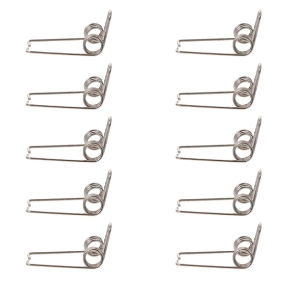 Raindrops 10Pcs Silver Trumpet Watergate Key Springs for Portable Maintenance and Repair