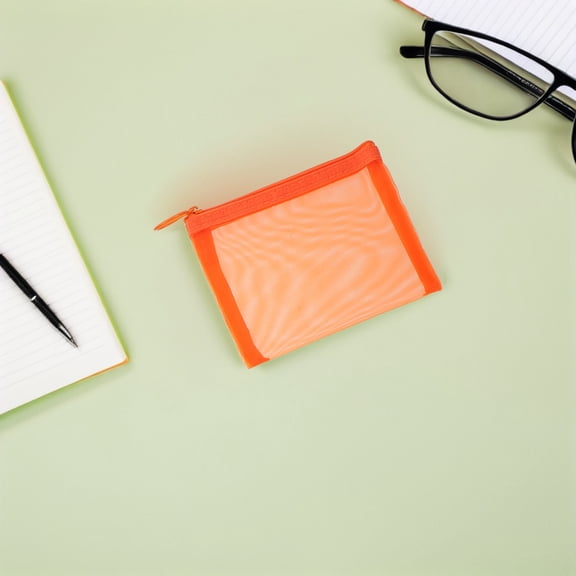 Raindrops 10Pcs Small Mesh Zip Pouches Assorted Color Breathable Organizer for Accessories