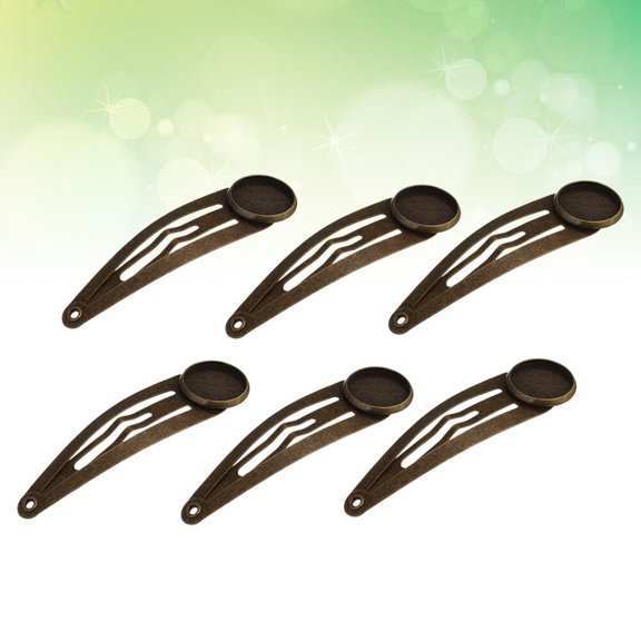 Raindrops 10Pcs Snap Hair Clip Assorted Colors Creative Round Tray Chic Hair Decoration