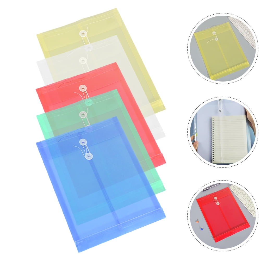 Raindrops 10Pcs Transparent PP File Folder A4 Clear Document Bag ...