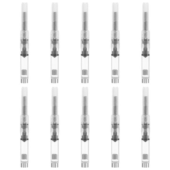 Raindrops 10Pcs Universal Fountain Pen Ink Converter Transparent High Precision for Smooth Ink Flow