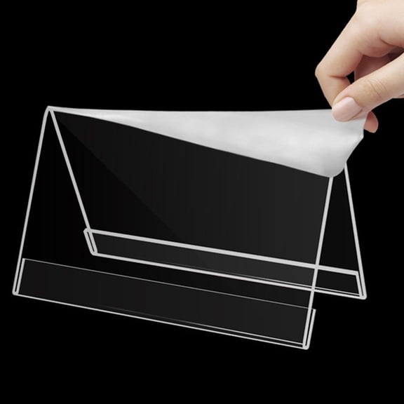 Raindrops 10pcs Acrylic Stands Blank Acrylic Signs Drop Resistant Place Cards Signs