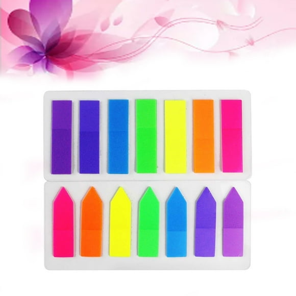 Raindrops 10pcs Arrow Fluorescent Self-stick Note Colored Index Tabs Neon Page Marker for Marking (Multicolor)