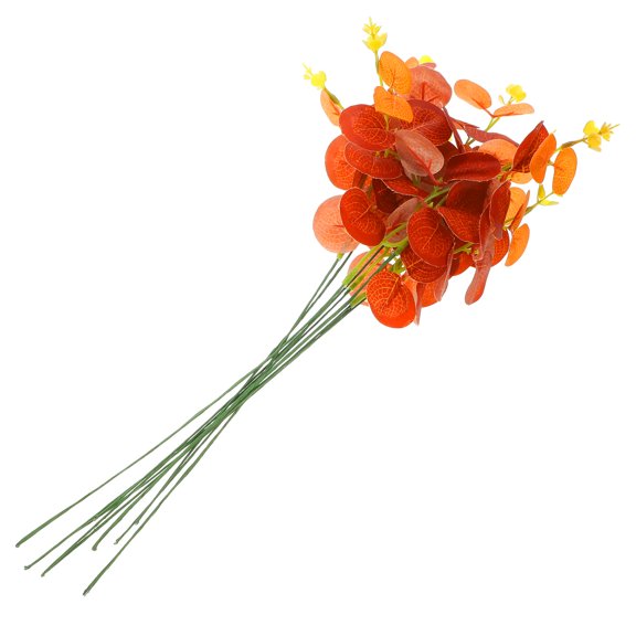 Raindrops 10pcs Artificial Eucalyptus Stems Wedding Eucalyptus Leaves Fake Eucalyptus Stems Decors