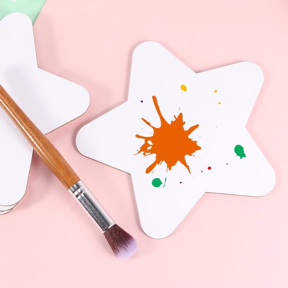 Raindrops 10pcs Canvas For Painting Blank Canvas Star And Heart Shaped Canvas Board Art Painting Supplies For Kids Students Operation Christmas