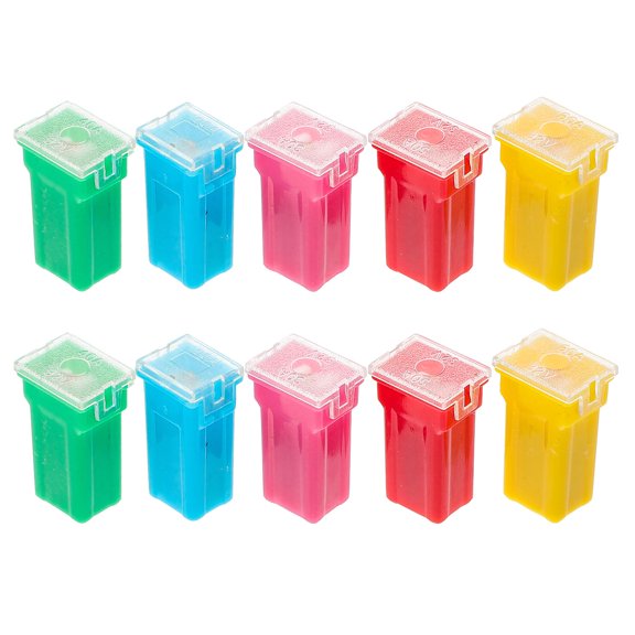 Raindrops 10Pcs Auto Insert Fuse Block Assorted Color Versatile Vehicle Replacement