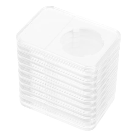Raindrops 10pcs Coin Collection Box Transparent Coin Storage Organizer For Coins Collection Sturdy Coin Holder And Display Case Coin Showing Small Box