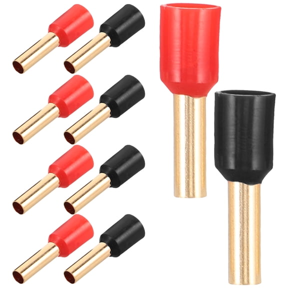 Raindrops 10pcs Copper Speaker Wire Connectors Terminal Car Audio Accessories Quick Installation Copper Tube Terminal Electronics Cable Connectors