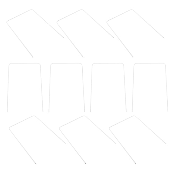 Raindrops 10Pcs Standard Size White Croquet Wickets Easy Setup Backyard Game