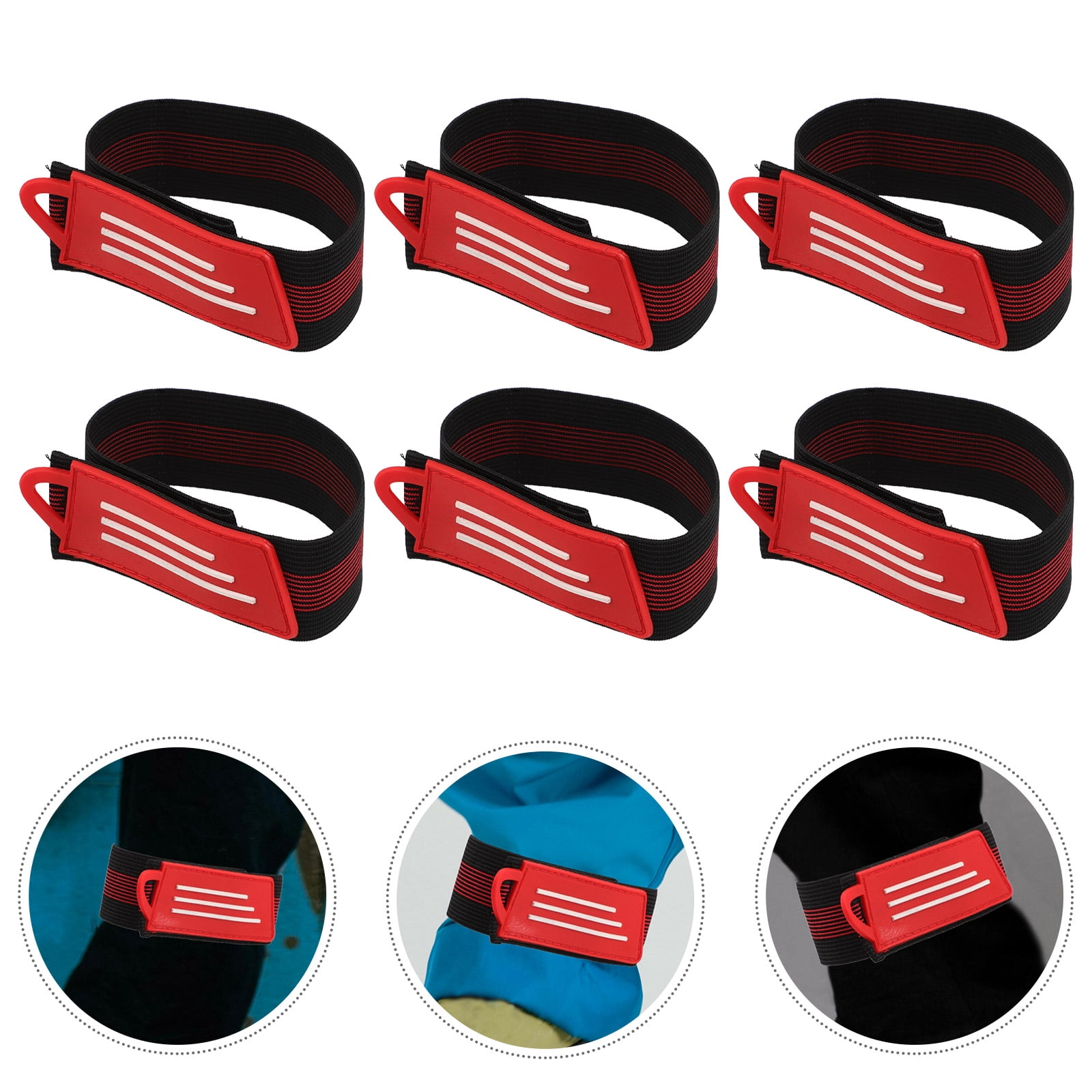 Raindrops 10pcs Cycling Trouser Leg Straps Adjustable Pant Leg Straps for Cycling Bike Riding Climbing Fishing Accessories