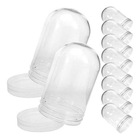 FOMIYES Clear Plastic Water Globes for Decor - High Transparency, Smooth Surface 10Pcs