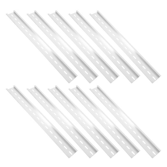 Raindrops 10pcs Electronic Replacement Din Rails Aluminum Din Rails Long Aluminum Din Rail Mounting Guides For Installing Electronic Aluminum Rail Din Rail Slotted