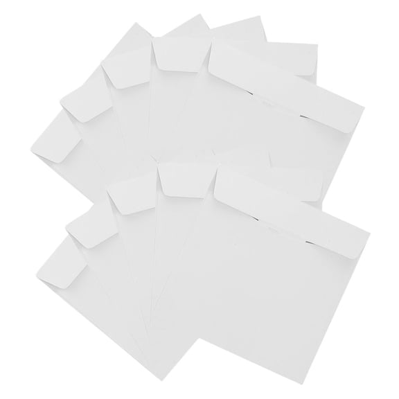 Raindrops 10pcs White CD DVD Sleeves for Safe Storage Shipping Protection
