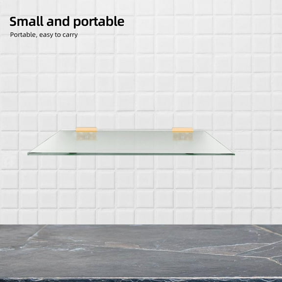 Raindrops 10pcs Glass Shelf Bracket Shower Brackets Rectangle Clamp Holder For Glass Shelves,Wall Mount Clamps Clip Support Hardware Replacement Parts