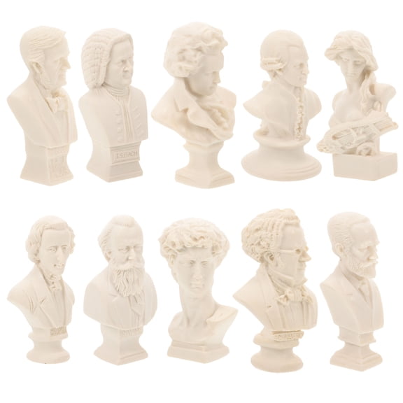 Raindrops 10pcs Gypsum Figurine Sketch Sculpture Practice Model Sketch Learning Tool Sketch Figurine Model