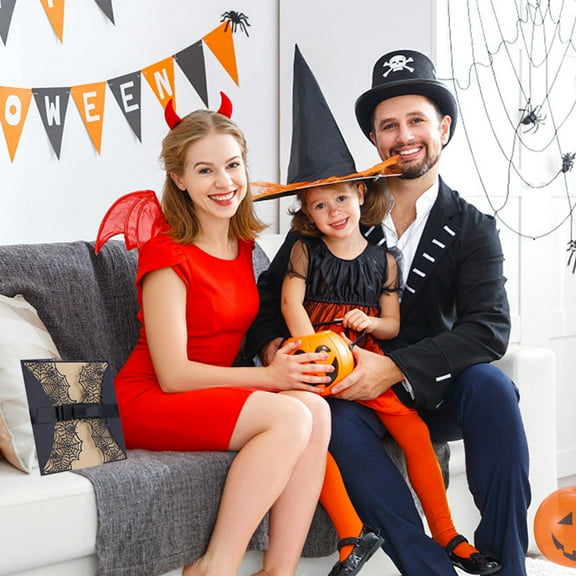 Raindrops 10pcs Halloween Invitations Invitation Spider Net Hollow out Cards (Black)