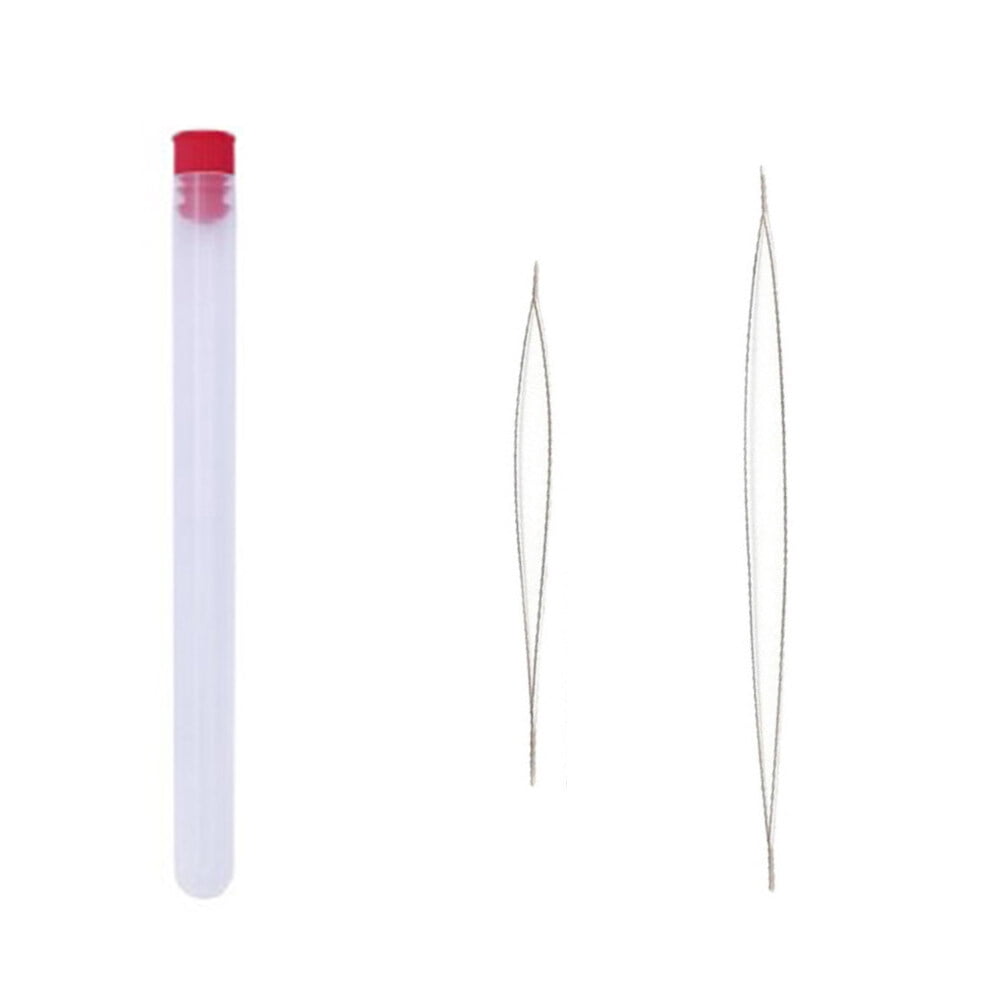 Raindrops 10pcs Handwork Beading Needles Kit Threaders Set Sewing Needles with Storage Bottle DIY Jewelry Making Accessaries (11.5/7.6, 5 for each, Red Cover)