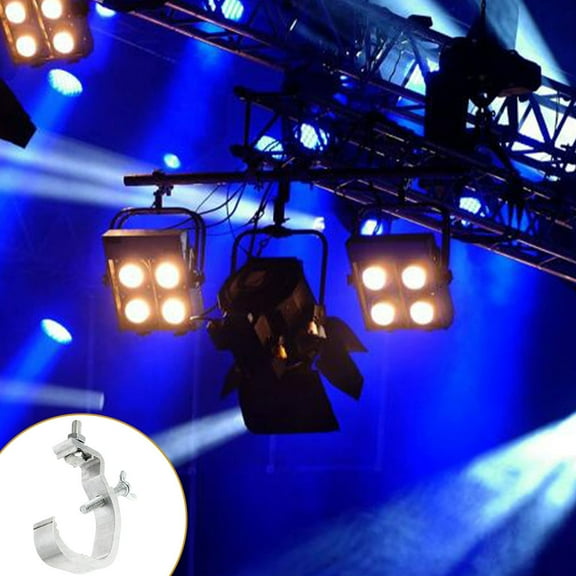 Raindrops 10pcs Heavy Duty Aluminum Alloy Stage Light Clamp Hook Truss Hanger C Clamp for DJ Projector Spotlight Moving Head Light Silver