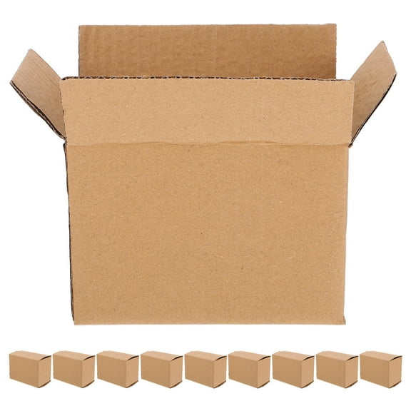 Raindrops 10pcs Heavy Duty Corrugated Shipping Packing Boxes Cardboard Mailer Boxes Reusable Packing Boxes for Moving Storage