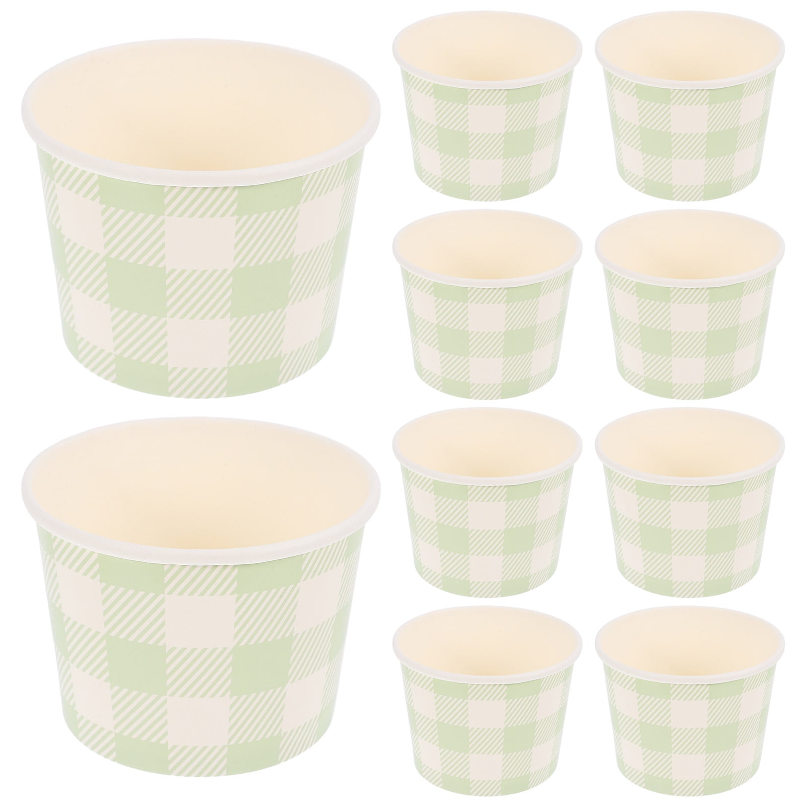 Raindrops 10pcs Ice Cream Cups Disposable Dessert Cups Paper Ice Cream ...