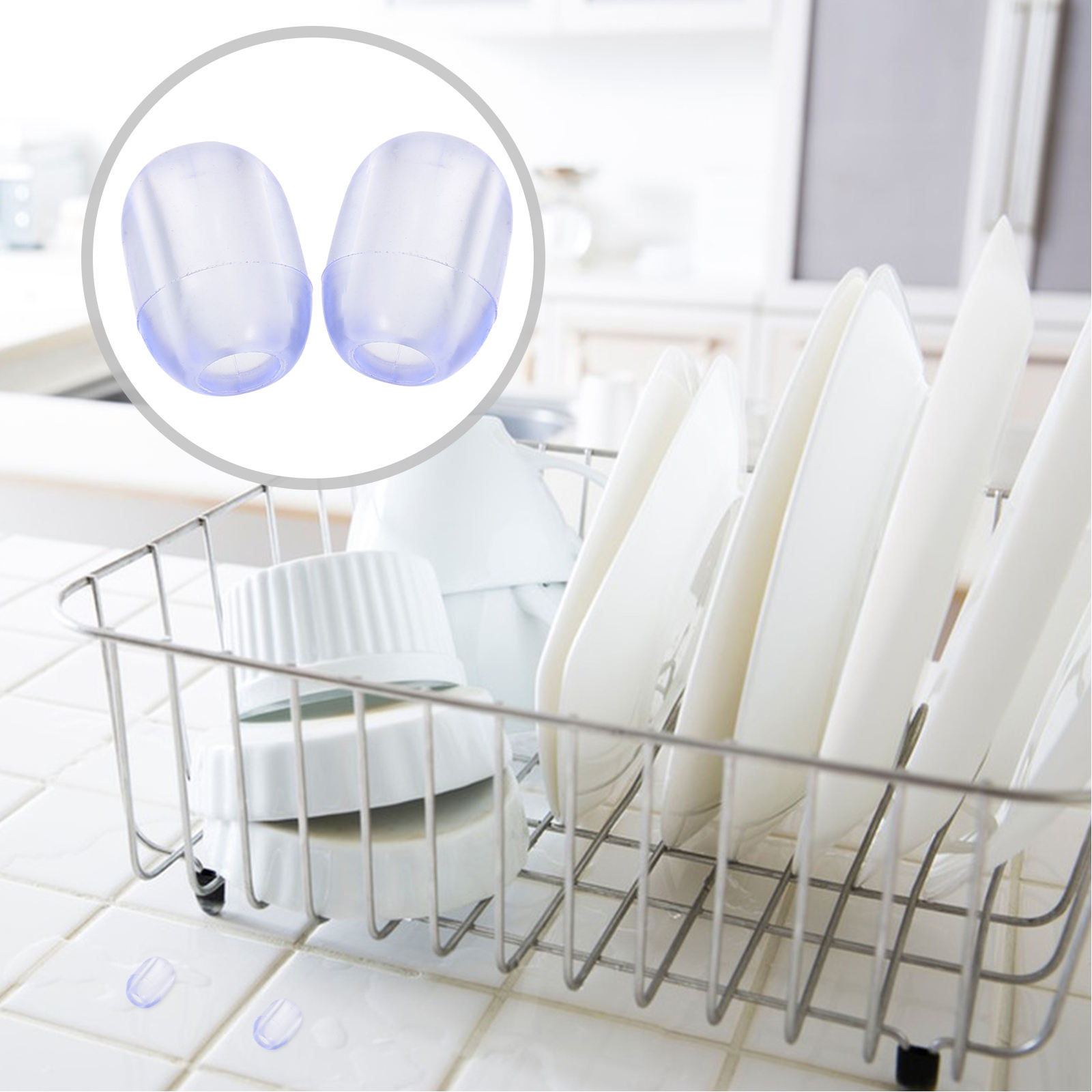 Raindrops 10pcs Kitchen Sink Rack Feet Rubber Sink Replacement Feet ...
