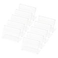 thumbnail image 1 of Raindrops 10pcs L-shaped Acrylic Sign Holder Clear Display Stand Small Acrylic Sign Holder Sign Stand For Retail Office And Event Use, 1 of 8