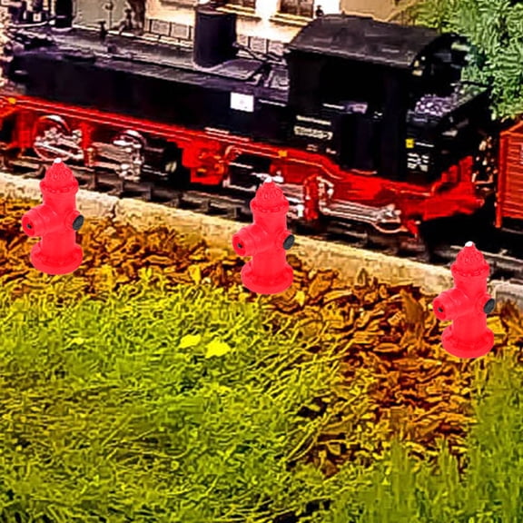 Raindrops 10pcs Miniature Scenes Simulated Fire Hydrant Diy Micro Landscape Model Resin Craft Miniature Fire Hydrant Models Realistic Mini Fire Hydrant