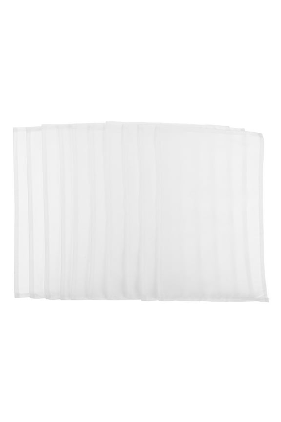 10Pcs Blank Number Race Bibs White Reusable Lightweight Running Bibs for Sports Competitions