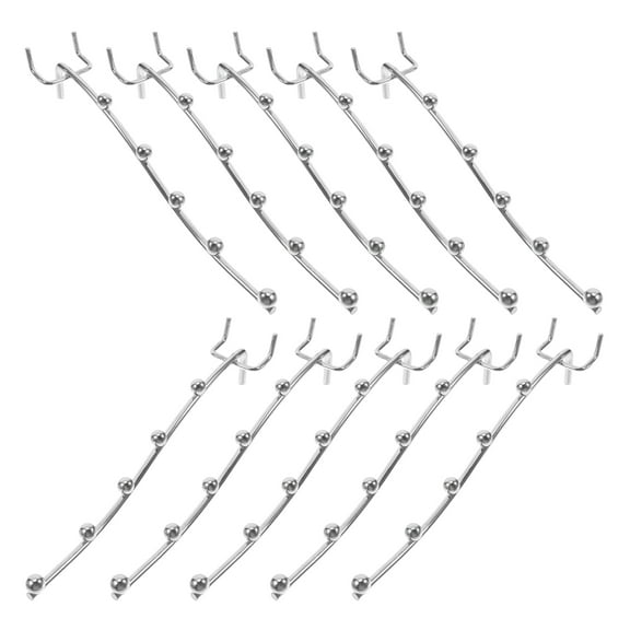 Raindrops 10pcs Sturdy Pegboard Hooks Utility Pegboard Hooks For Garage Wall Heavy Duty Iron Peg Board Accessories For Hanging Tools Pegboard Hangers For Hanging Tools