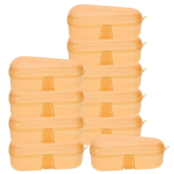 Raindrops 10pcs Transparent Pacifier Box Baby Pacifier Holder Clear Plastic Pacifier Organizer Portable Box Pacifier Carrier Pacifier Carrying Container