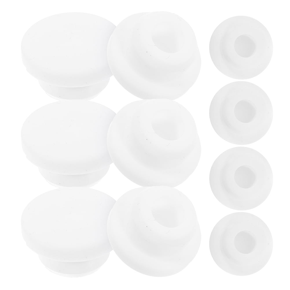 Raindrops 10pcs Washbasin Sink Overflow Cover Round Overflow Drain Caps For Washbasin And Bathtub White Plastic Sink Overflow Hole Cover