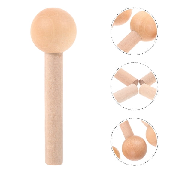 Raindrops 10pcs Wooden Pegs Wood Pegboard Pegs Wood Pegs Hooks for Wood Pegboard Wall Organizer