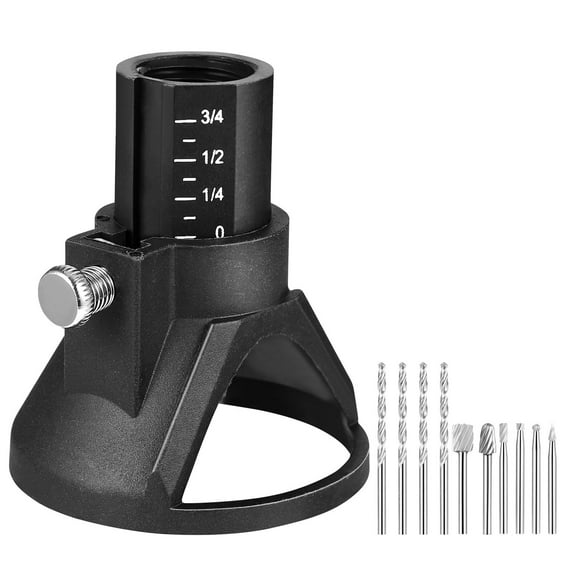 FOMIYES 11Pc Electric Grinding Milling Cutters Set with Precise Limiting Stopper for Machine Use