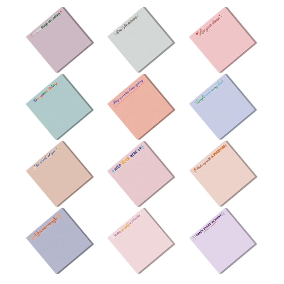 Raindrops  12 Books Notebooks with Pens Adhesive Pads Sticky Work