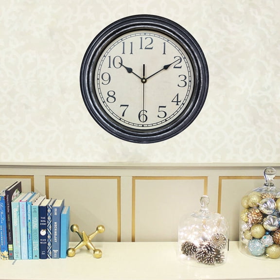 Raindrops 12 Inch Electronic Wall Clock Operated for Bedroom Projection Office