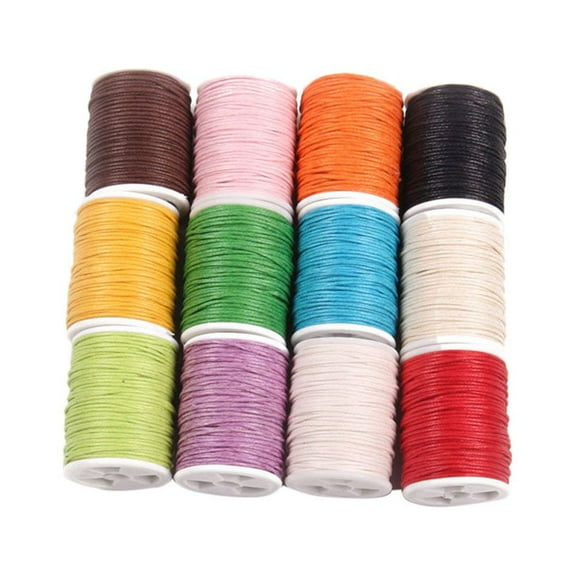 Raindrops 12 Pcs Bead Spinner Hilo Para Colorful Knitting Rope Colorful Braided Rope 12pcs