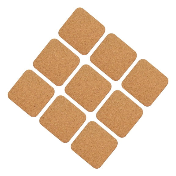 Raindrops 12 Pcs Blank Coasters for Craft Cork Durable Coasters 10x10cm Yellow
