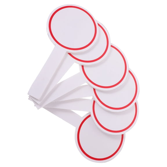 Raindrops 12 Pcs Blank Score Board Erasable Scoreboard Foam Voting Scoreboard Foam White Board for Auctions