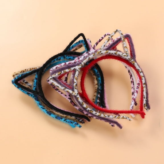 Raindrops  12 Pcs Cat Ears Headband Girls Accessories Fluffy Hair