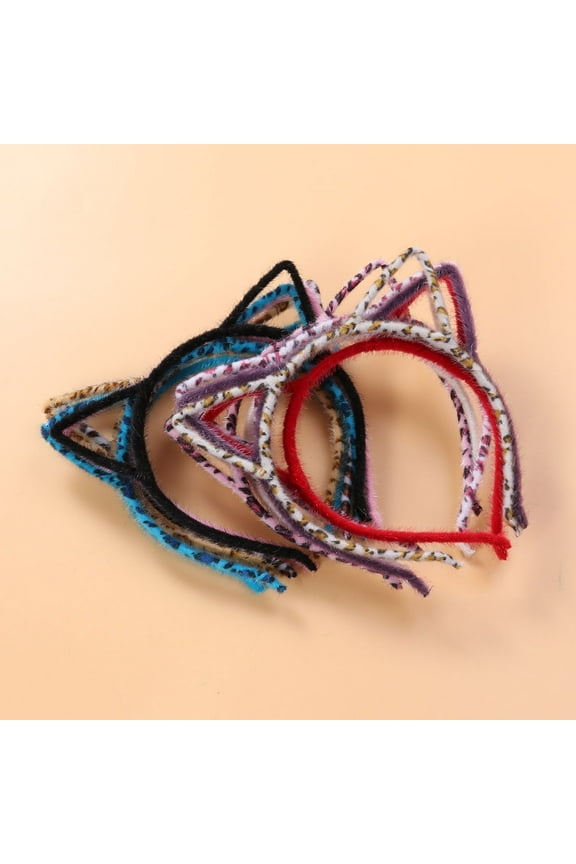 12 Pcs Cat Ears Headband Girls Accessories Fluffy Hair