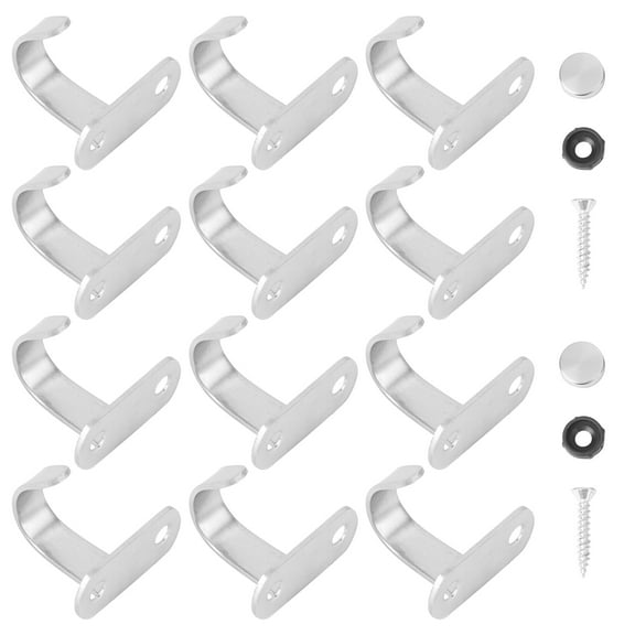 Raindrops 12 Pcs Ceiling Hook Warehouse Hooks Porch Hooks 3.50X3.30X1.50CM Silver