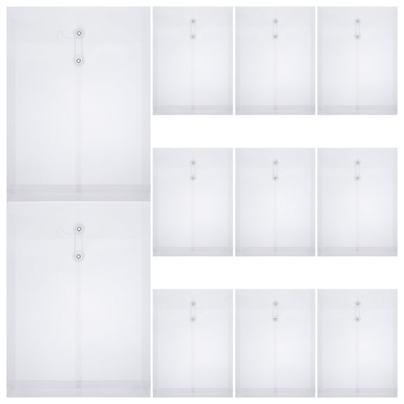 Raindrops  12 Pcs Envelope Folder Holder Thick Fixing Device Swirl Decor Proposal Rings Travel Transparent