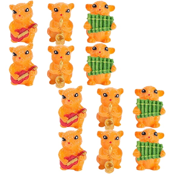 Raindrops 12 Pcs Figure Figurine Outdoor Decor 3.5X2.1X1.5CM