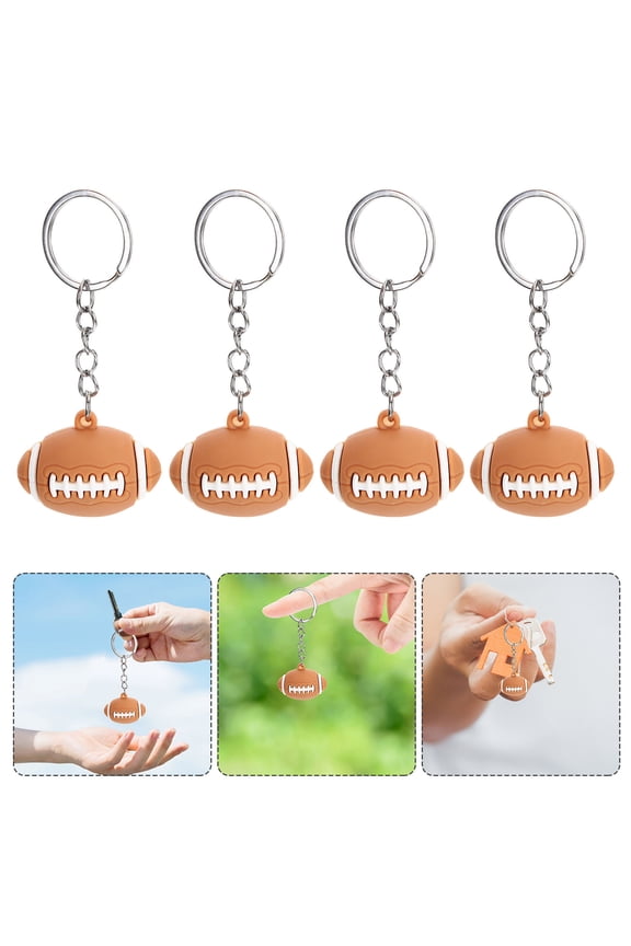 12 Pcs Football Keychain Bag Hanging Decoration Man