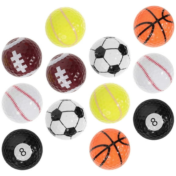 Raindrops 12 Pcs Golf Practicing Balls Bulk for Custom Personalized Miss