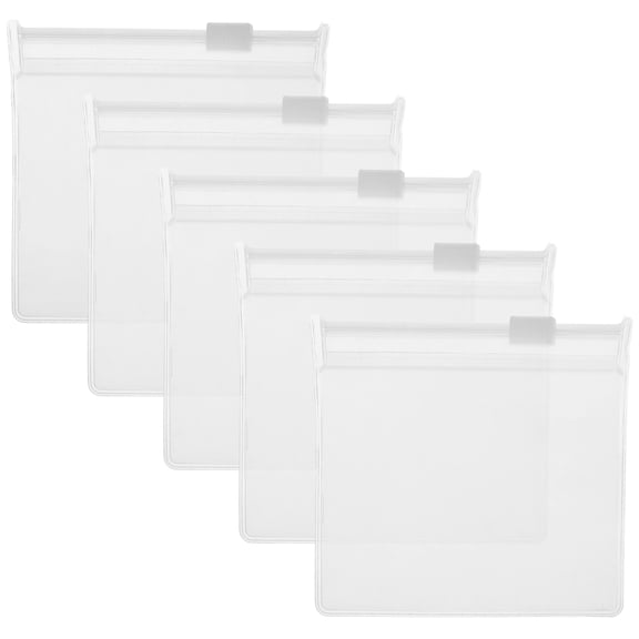 Raindrops  12 Pcs Medicine Pouches for Travel Reusable Pill Organizer Package Bag Transparent