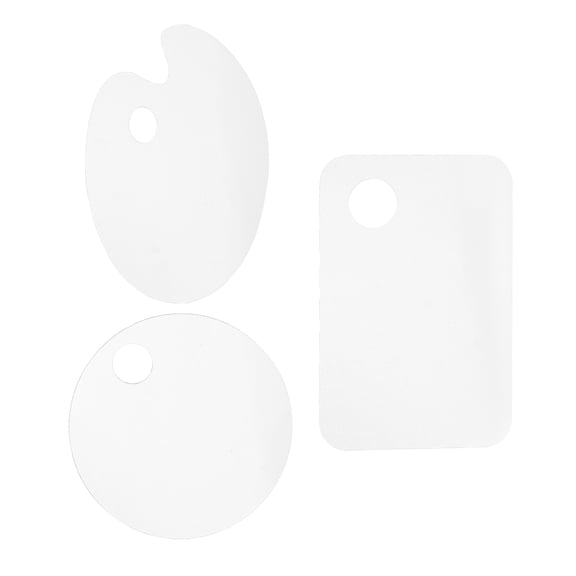 Raindrops 12 Pcs Paint Pallet Oval Round Square Paint Tray DIY Painting Plate Color Mixing Plate