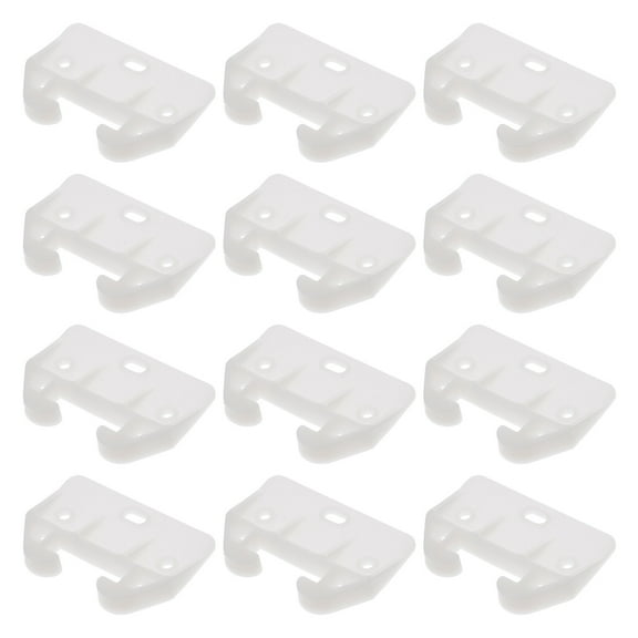 Raindrops  12 Pcs Plastic Latch Guide Track Roller Slider Drawer Slides White