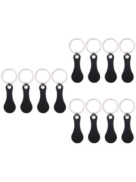 Lightweight Stainless Steel Trolley Token Key for Home 12Pcs